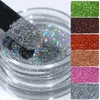 Nail Glitter 1Box Gray Gradient Shiny Powder Iridescent Sparkly Art Chrome Pigment Silver DIY Decoration Prud22
