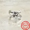 Korean version selling 925 sterling silver ring retro Thai silver ring female exquisite jewelry gift fashion jewelry 2103107281214