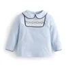 2pcs 어린이 부티크 소년 smocked 옷 세트 아기 스페인어 스타일 의류 양복 유아 손을 만든 smocking 블라우스 검은 반바지 220216