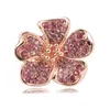 925 Silver Beads Sparkling rose gold Square Charms Rracelet Fits European For Pandora Style Jewelry Bracelets