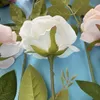 Couronnes De Fleurs Décoratives 10 pcs Simulation Automne Rose Branche Velours Fleur Artificielle Guirlande De Mariage Décoration Home Party Fond Wa