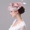 Mode elegant fjädernät brud bröllopsfest hattar / fascinatorer för kvinna fest vintage huvudbonad dekoration sh190923