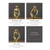 resin home decoration office decor accessories for living room study figures funiture salon Abstract ornaments thinker statue 210811