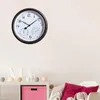 Väggklockor Temperaturdisplay Praktisk Vattentät Vintage Round Clock Plastmonterad Dammsäker för Sovrum