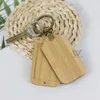 Houten slijtage riemen sleutelhanger blanco sleutelhals ketting groothandel gepersonaliseerde aanpassing ontwerp houten sleutelhangers met magnetisch voor foto