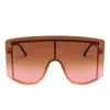 Solglasögon Internet Celebrity Rekommendera glasögon Fashion Rimless One-Piece Women Män Face-Mask Eyeglasses Outdoor Glasses