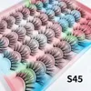 도매 20 쌍 3D 가짜 밍크 속눈썹 벌크 전기 자연 긴 속눈썹 팩 짧은 속눈썹 확장 메이크업 도구 CIL