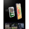 15W Halolock magnetfäste för iPhone 12 Pro Max Magsafing Snabb Laddning Trådlös laddare Bilhållare