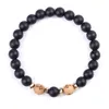 Cross Wooden Beads strands Bracelet Black Agate Bracelets bangle cuff for women men fashion jewelry will and sandy