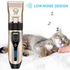 Electric Pet Dog Clipper för hundar Reachageable Trimmer Cut Cat Hair Cutting Remover Machine Grooming Kit