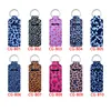 109 Colors Custom Printing Chapstick Holder Keychain Party Favor Portable Neoprene Big Lipstick Holders Keychians For Women Girl Bag Decoration