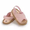 Sandalen Ademend Zomer Baby Meisjes Sandalen, Peuters Simple Style Solid Color Soft Sole Schoenen Outdoor Indoor Prewalker 0-18M