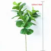 60-122CM 3 Fork Artificial Banyan Branch Ground Green Fake Plants Realistic Plastic Palm Tree DIY Living room Home Decortion 210624