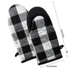 Colorful Plaid Oven Mitts Gloves Microwave Heat Proof Resistant Glove Heat Insulation Thichened Oven Mitts Bakeware Glove