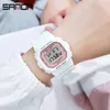 Sanda White Mode Dameshorloges Waterdichte LED Digitale Horloge voor Meisje Klok Dames Sport Horloge Relogio Feminino 293 210310