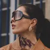 Bikinis Set One Parça Polarize Güneş Gözlüğü Büyük Çerçeve Unisex Tasarım Serin Sokak Gözlükleri Erkek ve Kadın Gkgles Stil Rüzgar geçirmez