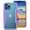 Rugged Aluminum Alloy Iridescent Cases For iPhone 13 Mini 12 11 Pro Max 8 7 6 SE Samsung S21 Plus S20 Ultra Military Drop-proof Phone Case