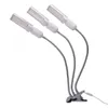 Grow lighting 60W 5V Dimmable Three-head Flat Clip Corn Plant Light Full Spectrum Warm White 3000K 132LED Silver (Actual Power 20W)