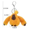 Keychains Soft Plush Monkey Gorilla Doll Fur Keychain Pompom Fluffy Key Chains For Women Cars Couple Student Bag Pendant246V