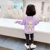 Gooporson cair crianças roupas back urso manga longa moletom korean toddler meninas tops outono bonito pequeno crianças roupas 210715