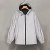 Designer hoodie jackor mode mens reflekterande jacka män vindbrytare vinter kappa utomhus streetwear