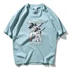 Astronaute Hip Hop Oversize Swagger T Shirt Hommes Streetwear Graffiti Harajuku Tshirt À Manches Courtes Coton Lâche HipHop T-Shirt 210603
