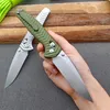 Prezzo di fabbrica 781 Coltello pieghevole tascabile D2 Drop Point Stone Wash Blade Manico in alluminio aeronautico con borsa in pelle con cerniera