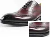 Brytyjski styl Vintage Handmade Sukienka Buty Męskie Oxfords Custom Made Mężczyźni Formalne Business Shoe Duży rozmiar Euro 38-46