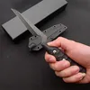 1 Pz Di Sopravvivenza di Alta Qualità Coltello Dritto 1070 Molla In Acciaio Nero Stone Wash Lama Pieno Tang G10 Maniglia Coltelli Fissi Con Kydex