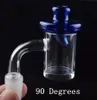 5mm Bas Plat Top Quartz Banger Nail accessoires Avec Verre Coloré Carb Cap Terp Perle 10mm 14mm 18mm mâle femelle Pour Dab Rig