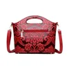 Handbag Women's Flower Luxurious Chinese Style Pattern Shoulder High Quality Leather Crossbody Messenger Female Tote Bag