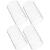 Lamp Covers & Shades 4pcs Transparent Candle Simple Style Clear