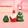 1-7pcs/set Miniature Christmas Tree Santa Claus Snowmen Terrarium Accessories Gift Box Fairy Garden Figurines Doll House Decor Y201020