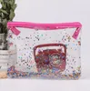 HBP transparent PP plastic zipper 2019 file bag A4 data file conference ticket bag