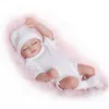 Tam Vücut Silikon Yeniden Doğmuş Bebek Bebekler Reborn Bebek Bebekler El Yapımı Reborn 11 inç Gerçek Görünümlü Yenidoğan Bebek Kız Silikon Gerçekçi Bebek FY9393