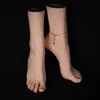 High Quality Realistic A pair of Fashion Real Human Foo Feet Model Sexy Lifelike Soft Silicone Female Mannequin Foot