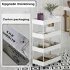 Upgrade Dikkere Materiaal Multi-Layer Opbergwagen Rolling Wielen Keuken Badkamer Organizer Huishoudrek Mobiel Plank 210705