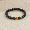 Klassieke ontwerp handgemaakte 8mm natuurlijke lava stenen kralen strengen armband voor groothandel