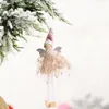 Christmas Dancing Angel Doll Pendant Xmas Tree Hanging Ornaments Plush Elves Holiday Present New Year Gifts PHJK2109