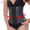 9 Acier Os Latex Taille Formateur Shapewear Minceur Ceinture Taille Cincher Corps Shaper Ceinture D'entraînement Ventre Contrôle Corset pour Femmes 211116