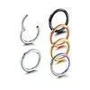 316L Stainless Steel Nose Ring Body Piercing Nostril Lip Rings Seamless Fashion European Pierced Earrings Ear Studs