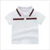 Baby Boys Turn-Down Collar T-shirts Summer Kids Short Sleeve T-shirt Children Cotton Casual Tops Tees Boy Shirts Child Clothes