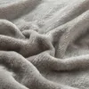 Draps ensembles hiver chaud flanelle uni couleur unie drap de lit une pièce housse de matelas ménage Textile literie