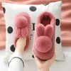 Women Winter Slippers House Couple Shoes Ladies Fashion Rabbit Flats Home Footwear Fur Cute Warm Plush Men Slipper Woman 211020