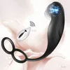 NXY Anal jouets sexuels mâle Vibration Plug Anal télécommande masseur de prostate jouets sexuels anneau de pénis G-Spot Masturbation Couple produits pour adultes 1123