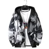 Taktisk kamouflage jacka män casual hoodie jackor streetwear höst camo hooded windbreaker coat male outwear