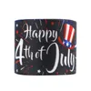 USA Independence Day Accessorio per capelli fai da te 4 luglio Pacchetto regalo Nastro 22mm / 10 Yards un rotolo Regali Nastro di pizzo