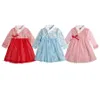 Vestidos de niña, Kimono, ropa para niña, verano 2021, vestido de estilo japonés, bolsa infantil empalmada de malla estampada, disfraz para niños pequeños Y5841