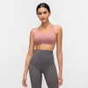 Belo back yoga sutiã lu-83 mulher choque à prova de choque ginásio gym top respirável fitness camisa esportes colete