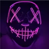 Halloween Mask Led Light Up Funny Masks The Purge Election Year Great Festival Cosplay Costume Supplies Party Mask